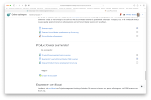 Product Owner e-learning voorbeeld